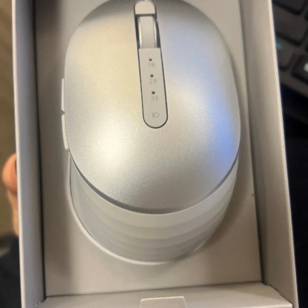 Dell Premier MS7421W Mouse, 2.4 GHz, Bluetooth 5.0, Platinum Silver